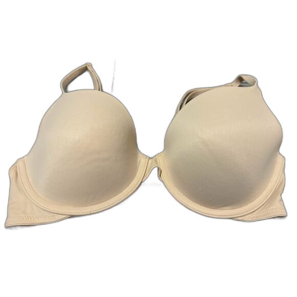 Victoria’s Secret PINK Bra 34C Beige Wear Everywhere Lightly Lined Underwire - Picture 1 of 4
